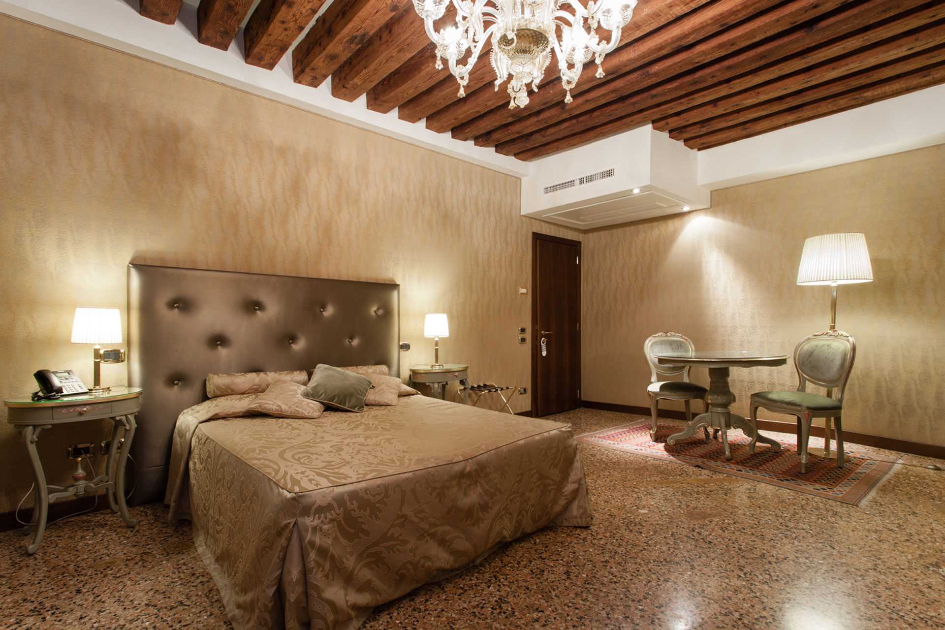 Room with external bathroom